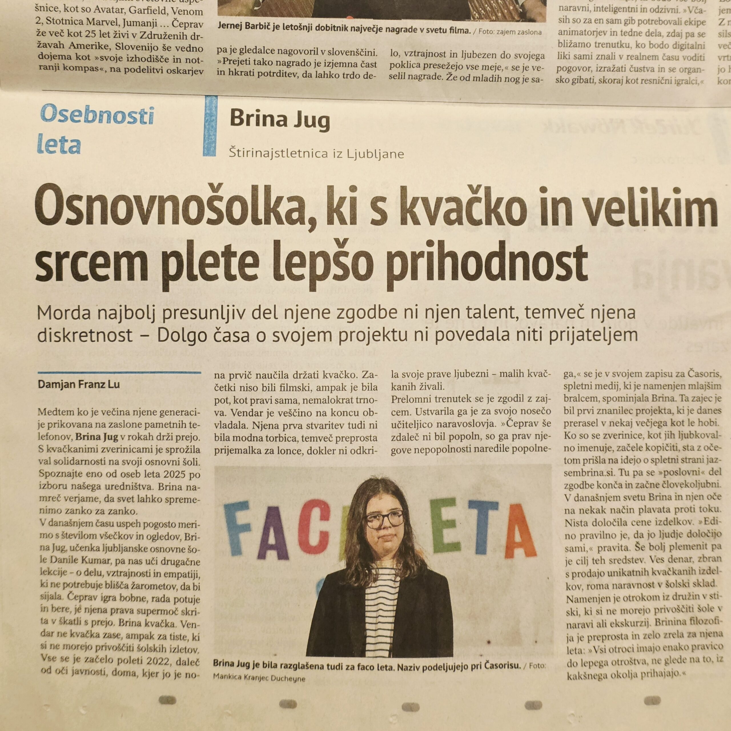 Kakšna čast, izbrali so me za eno od osebnosti leta